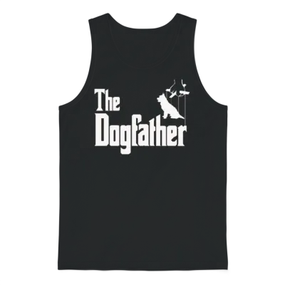 Dog Father Dog Friend Cute Unisex Tank Top - Black