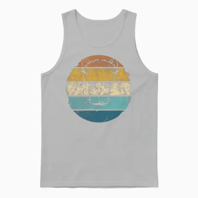 Retro Capybara Vintage Capybara Unisex Tank Top - Ash