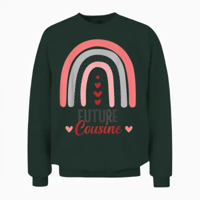 Announcement Pregnancy Future Cousine Unisex Sweatshirt - Forest