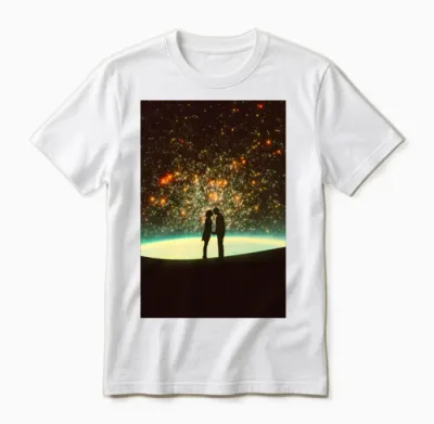 Cosmic Kiss Unisex T-Shirt - White