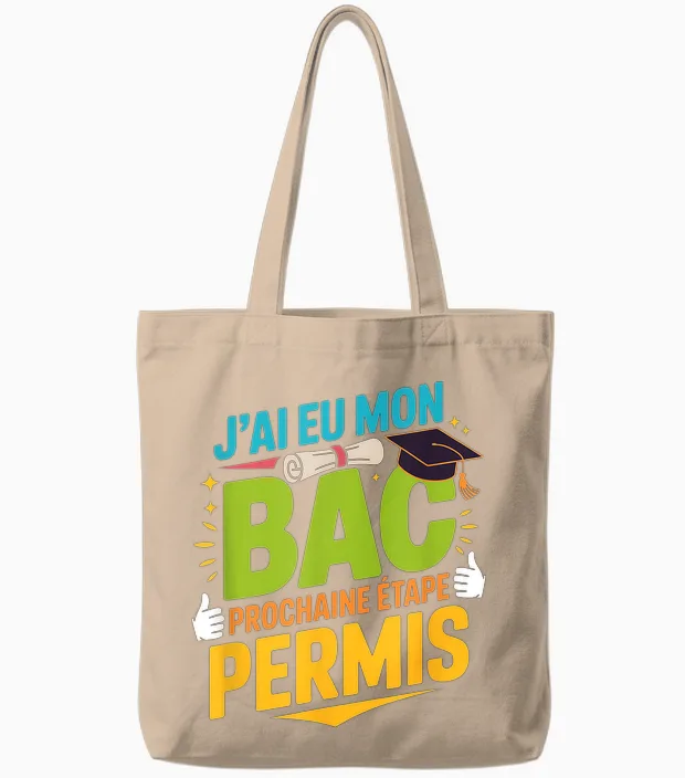 Bachelor I Had My Bac 2025 Prepare Bachelor License Tote Bags in Natural