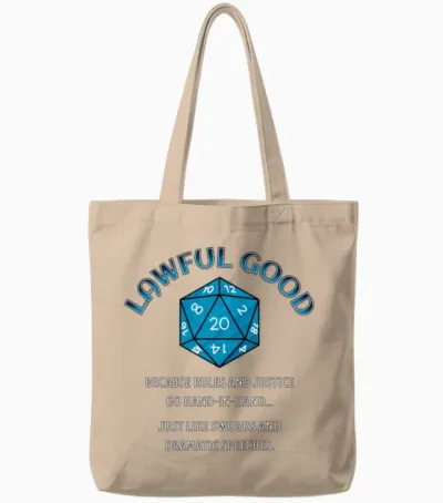 D20 Alignment Lg Tote Bags - Natural