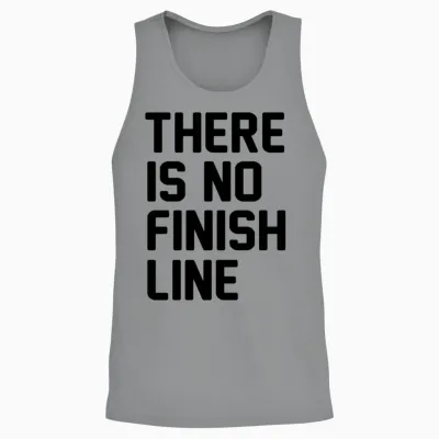 There Is No Finish Line Unisex Tank Top - Sport Grey