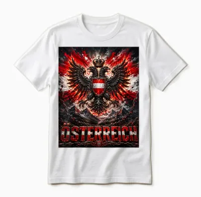 österreich T Shirt österreichische Adler Wappen Austria Unisex T-Shirt - White