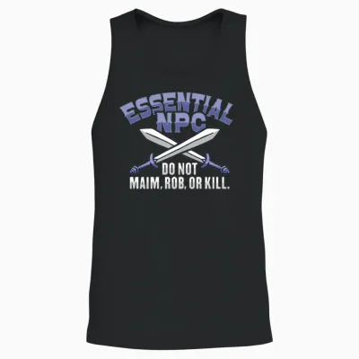 Larp Rpg Role Playing Design for a Larper Unisex Tank Top - Black