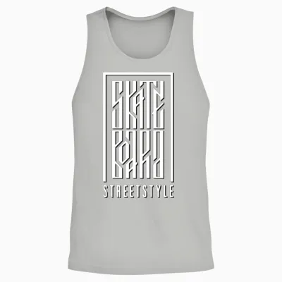 Skateboard Street Style Skateboarder Skateboarding Unisex Tank Top - Ash
