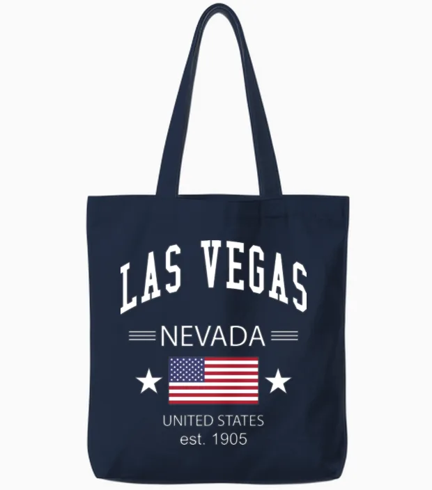 Las Vegas Tote Bags in Navy