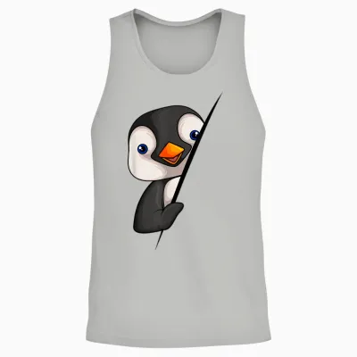 Pinguin Mädchen Jungen Kinder Damen Penguin Unisex Tank Top - Ash