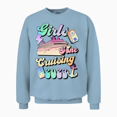 Girls Gone Cruising 2023 Unisex Sweatshirt - Light Blue