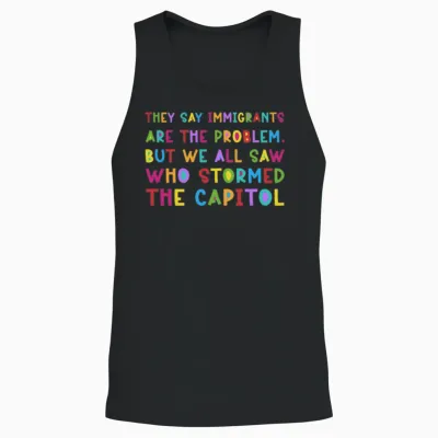 We All Saw Who Stormed the Capitol Unisex Tank Top - Black