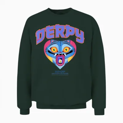 Kpop Demon Hunters Derpy Collegic Offiziell Lizenziert Unisex Sweatshirt - Forest