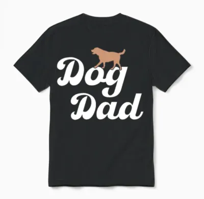 Dog Dad Unisex T-Shirt - Black