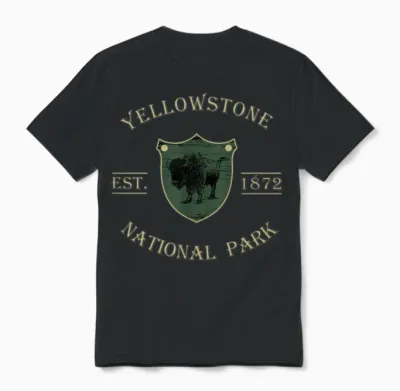 Yellowstone National Park Unisex T-Shirt - Black