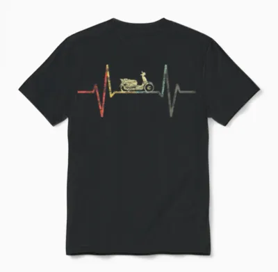 Mofa Moped Retro Unisex T-Shirt - Black