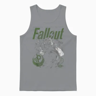 Fallout Video Game Brotherhood of Steel Armor Unisex Tank Top - Sport Grey