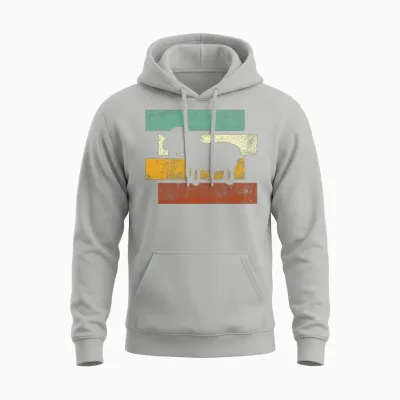 Sheep Retro Unisex Hoodie - Ash