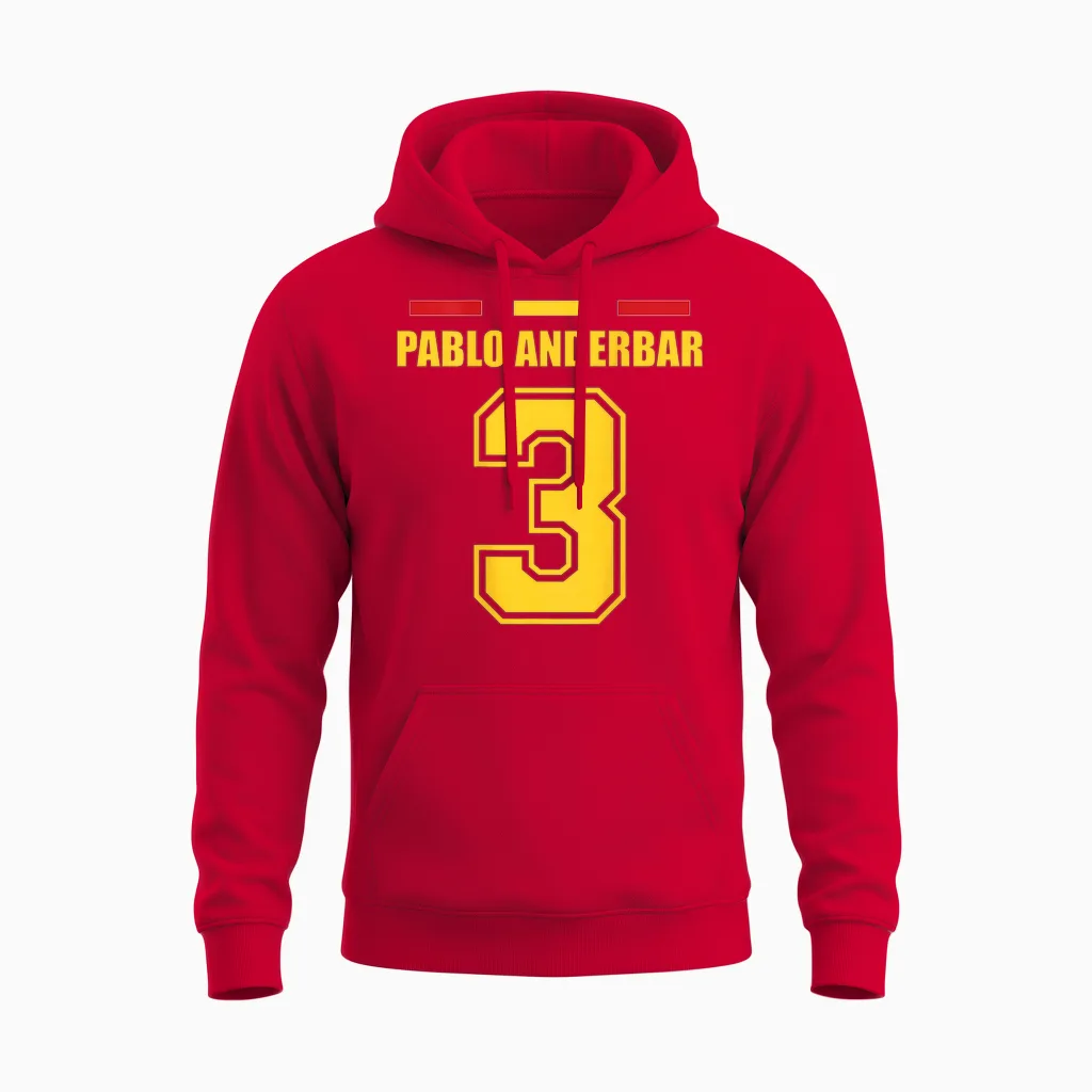 Lustige Namen Spanien Trikot Für Mallorca Und Die Party Unisex Hoodie in Red