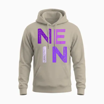 Lila Grafik Bevor Du Fragst: Nein Männer Oder Fraue Lila Unisex Hoodie - Sand