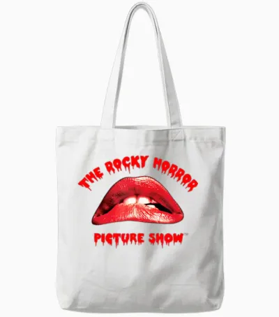 The Rocky Horror Picture Show Lips Tote Bags - White
