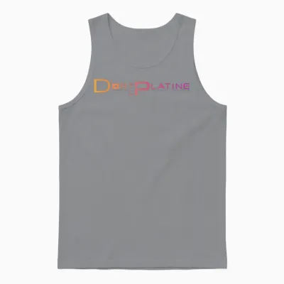 D&p Logo Gradient T-Shirt, Black, S Unisex Tank Top - Sport Grey