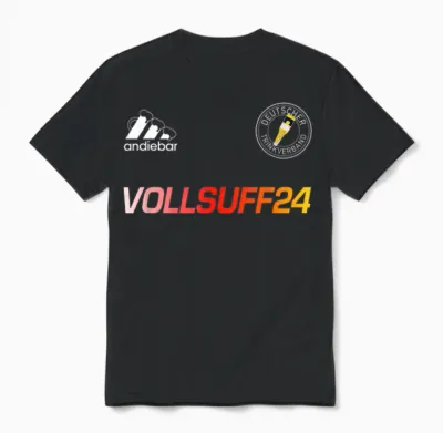 Vollsuff 24 – X Malle Soft Jersey Germany Beer T-Shirt, Black Unisex T-Shirt - Black