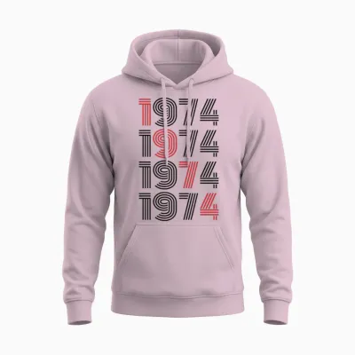 1974 Vintage Unisex Hoodie - Light Pink