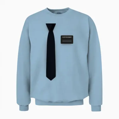 Mormon Missionar Kostüm, Pyjama, Lds ältere Krawatte & Namensschild Unisex Sweatshirt - Light Blue