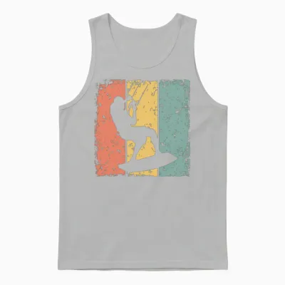 Kitesurfing Retro Unisex Tank Top - Ash