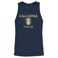 Calabria Italia Calabria Italy Unisex Tank Top - Navy – 2