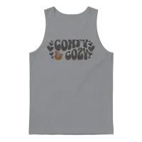 Comfy and Cozy Funny Winter Season Holiday Unisex Tank Top - Sport Grey – 1