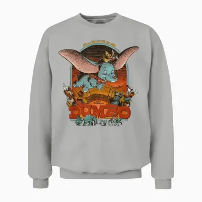 Disney 100 Anniversary Dumbo Artists Series D100 Unisex Sweatshirt - Ash