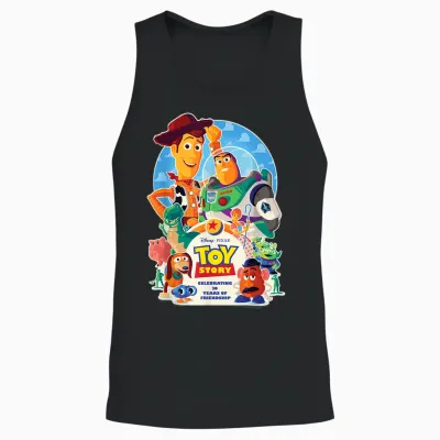 Disney & Pixar's Toy Story 30th Anniversary Official Unisex Tank Top - Black