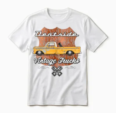 Dentside Chrome Yellow Unisex T-Shirt - White