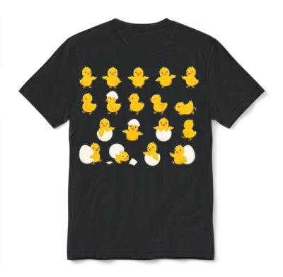 Charming Chicks Collection Unisex T-Shirt - Black