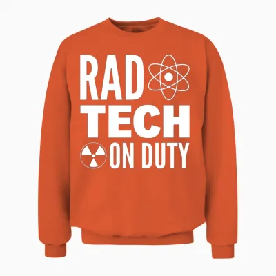 Funny Rad Tech Radiology Technician Unisex Sweatshirt - Orange