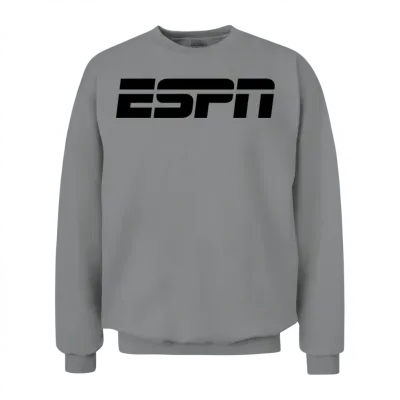 Espn Black Logo V1 Unisex Sweatshirt - Sport Grey