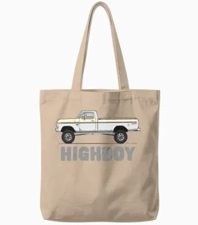 Highboy Wimbledon White Tote Bags - Natural
