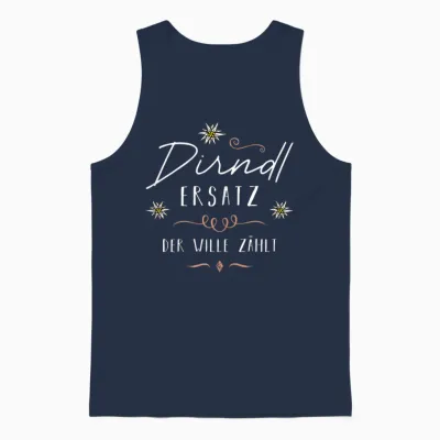 Trachtenshirt Passend Für Oktoberfest Trachten Ersatz Dirndl Unisex Tank Top - Navy
