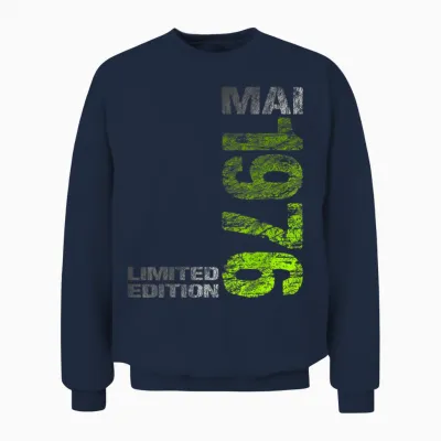 Limited Edition Mai 1976 Mann Frau 50. Geburtstag Unisex Sweatshirt - Navy