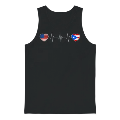 Puerto Rico Unisex Tank Top - Black