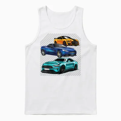 Sport Cars Lovers Gift Street Racing Fans Speed Driver Unisex Tank Top - White