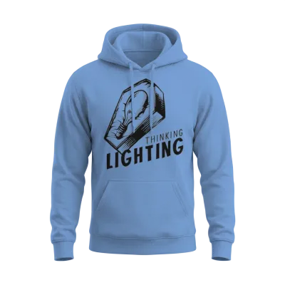 Lighting Dead Funny Unisex Hoodie - Carolina Blue