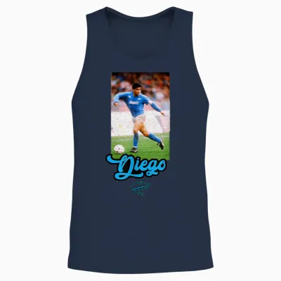 Maradona Diego Naples Unisex Tank Top - Navy