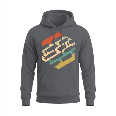 Retro Vintage Skateboards Unisex Hoodie - Charcoal