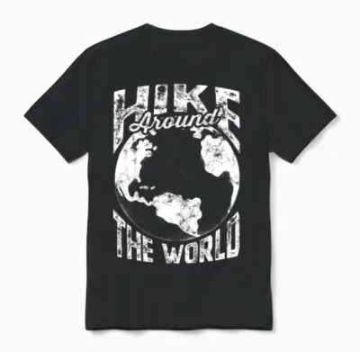 Hike! - Hiking Unisex T-Shirt - Black