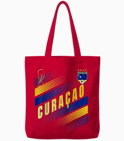 Drapeau De Curaçao Pour Les Amoureux De La Fierté De Curaçao Tote Bags - Red