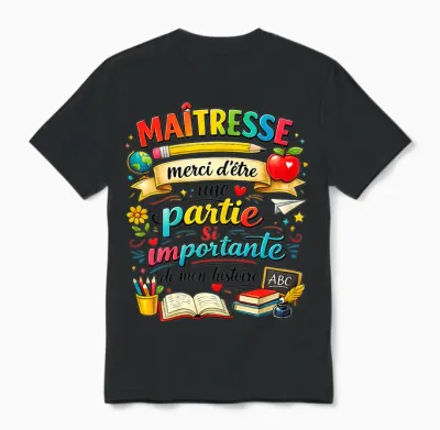 Teacher Gift School End Year Thank You Teacher Original Unisex T-Shirt - Black