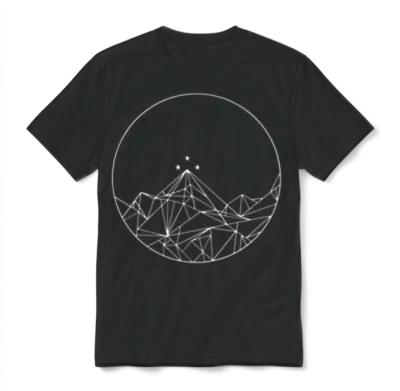 Feyre's Tattoo Two Sided Front and Back Rhysand Unisex T-Shirt - Black