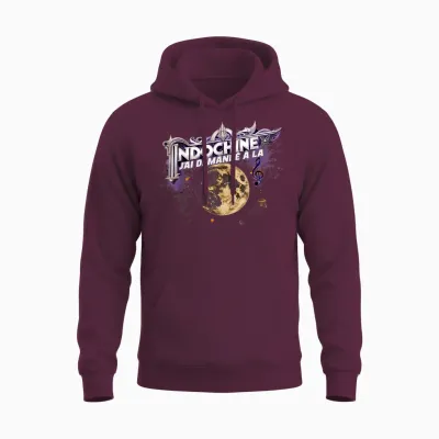Mysterious Moon Indochina Man Woman Child Unisex Hoodie - Maroon