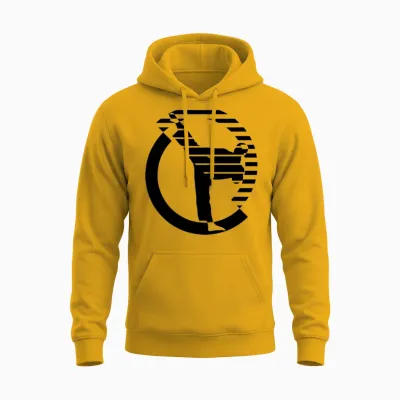 Karate Tae Kwon Do Roundhouse Kick Unisex Hoodie - Gold
